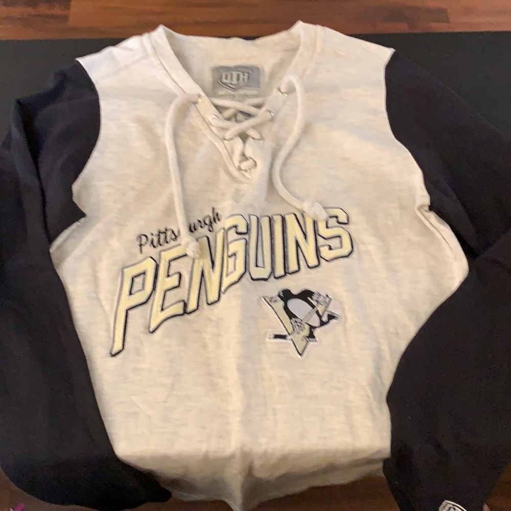 Old time hockey! Pittsburgh penguins long sleeves